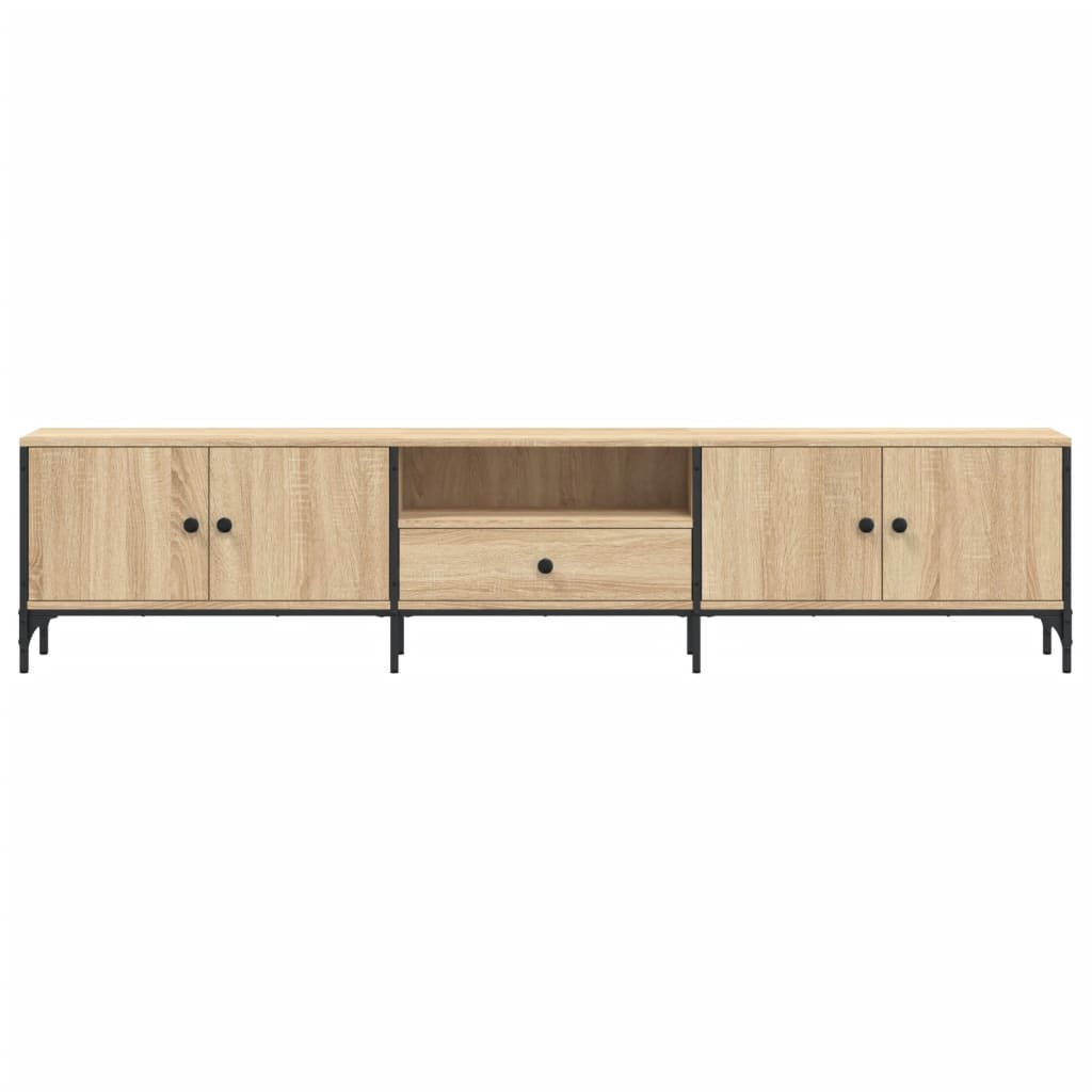 Meuble TV avec tiroir Chêne Sonoma 200x25x44cm matériau bois