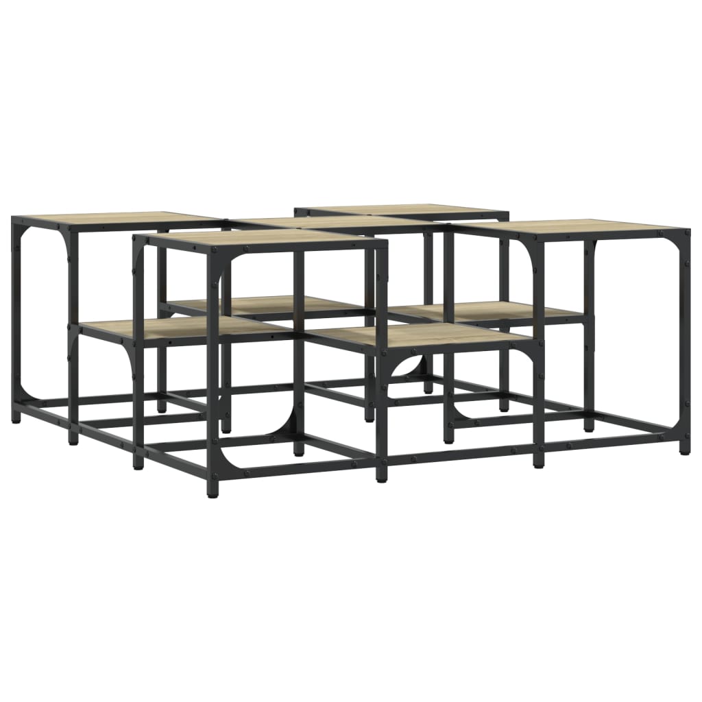 Coffee table Sonoma oak 91x91x40 cm wood material