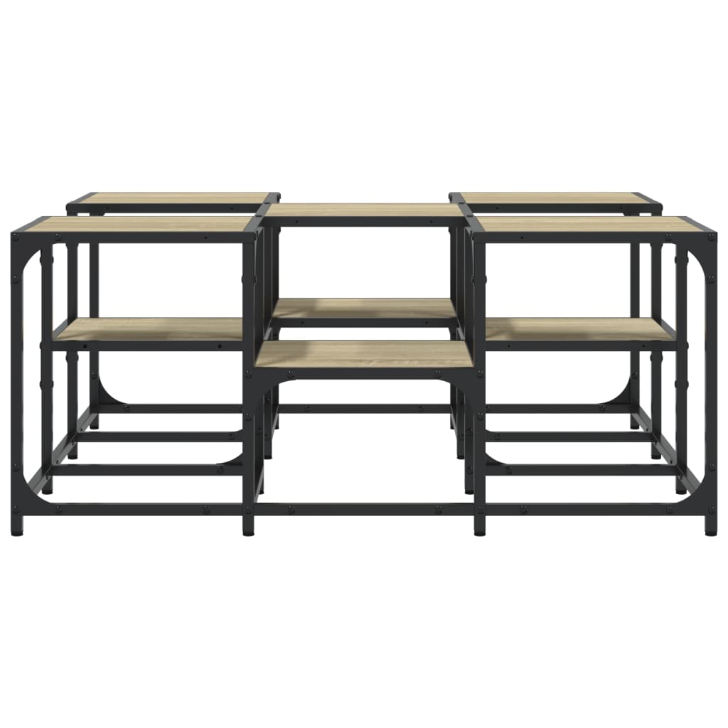 Coffee table Sonoma oak 91x91x40 cm wood material