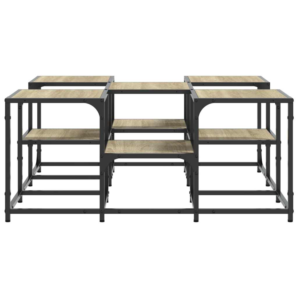 Coffee table Sonoma oak 91x91x40 cm wood material