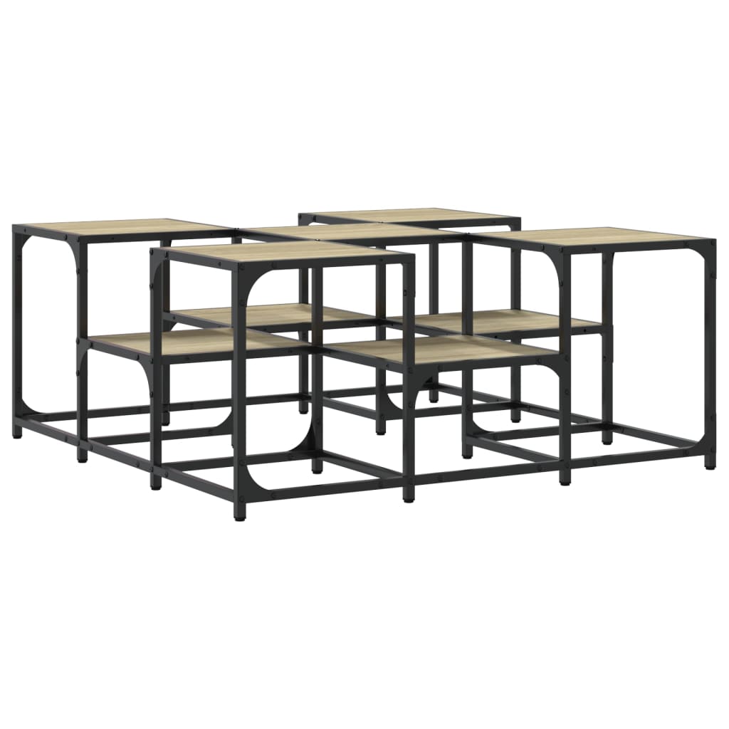 Coffee table Sonoma oak 91x91x40 cm wood material