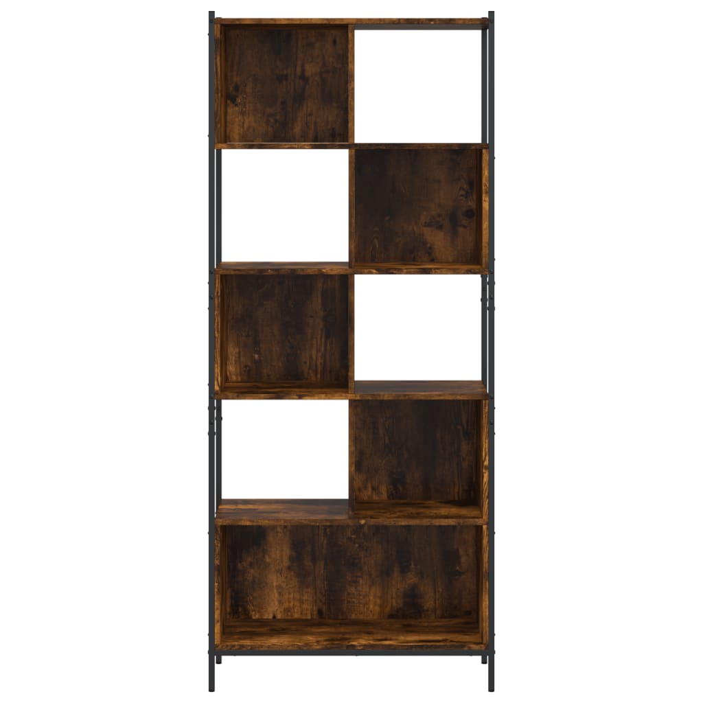 Bookshelf smoked oak 72x28x172 cm wood material