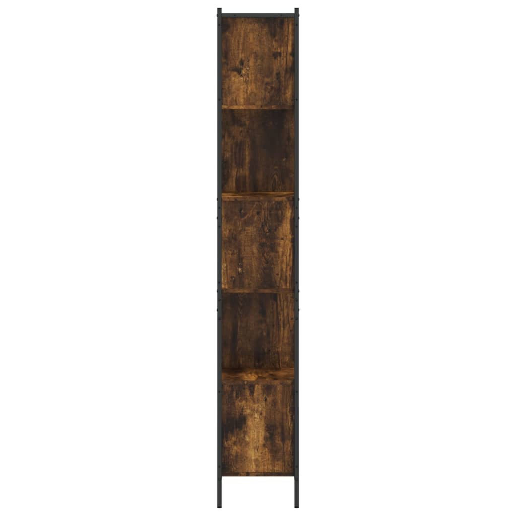 Bookshelf smoked oak 72x28x172 cm wood material