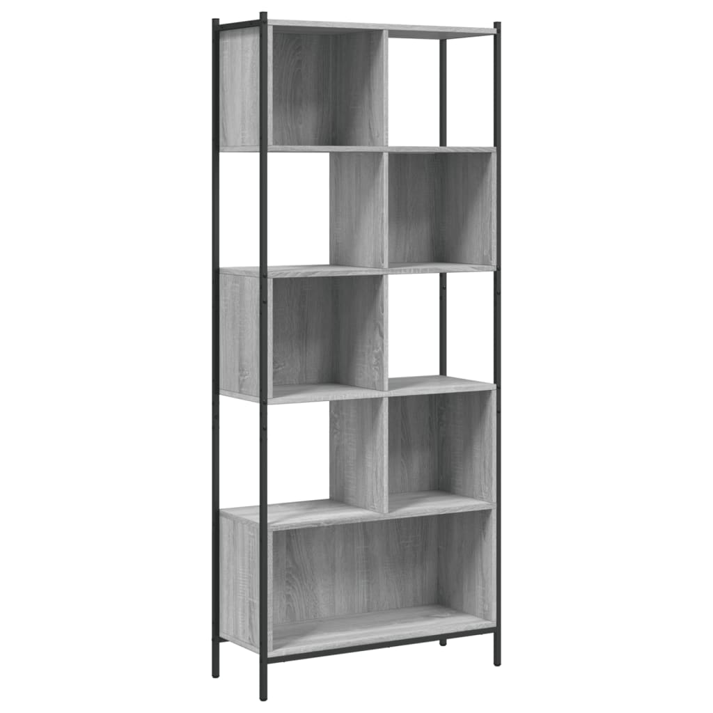 Bookshelf Grey Sonoma 72x28x172 cm wood material