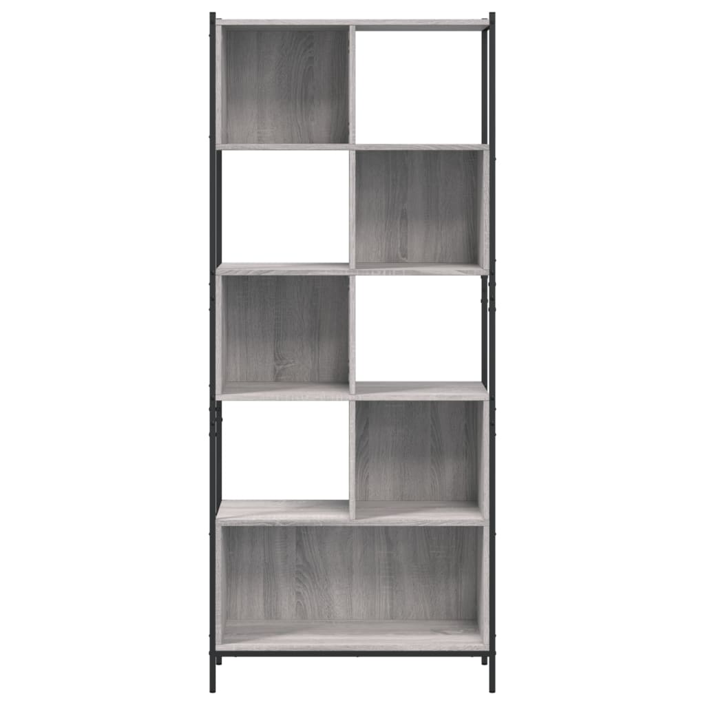Bookshelf Grey Sonoma 72x28x172 cm wood material