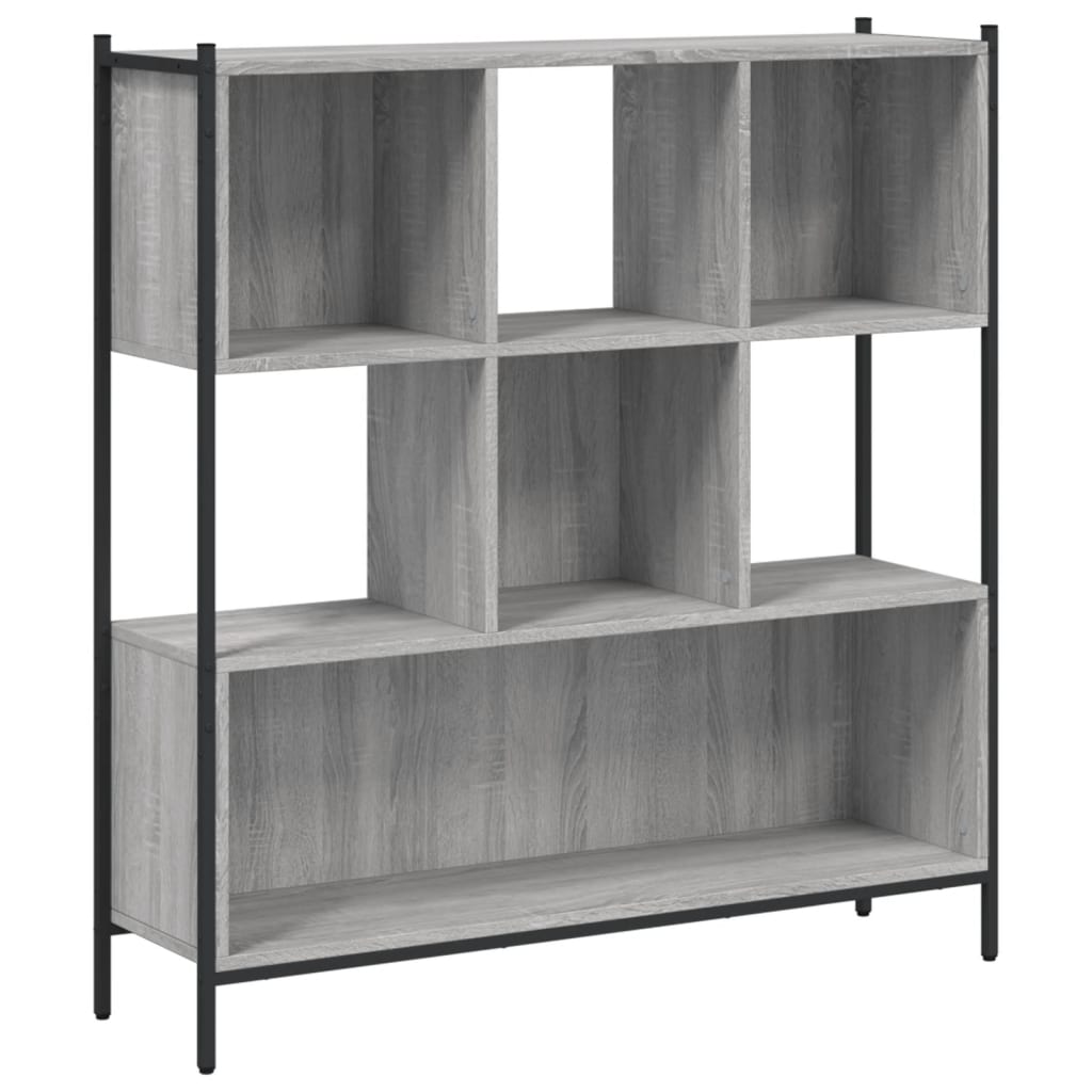 Bookshelf Grey Sonoma 102x28x172 cm wood material