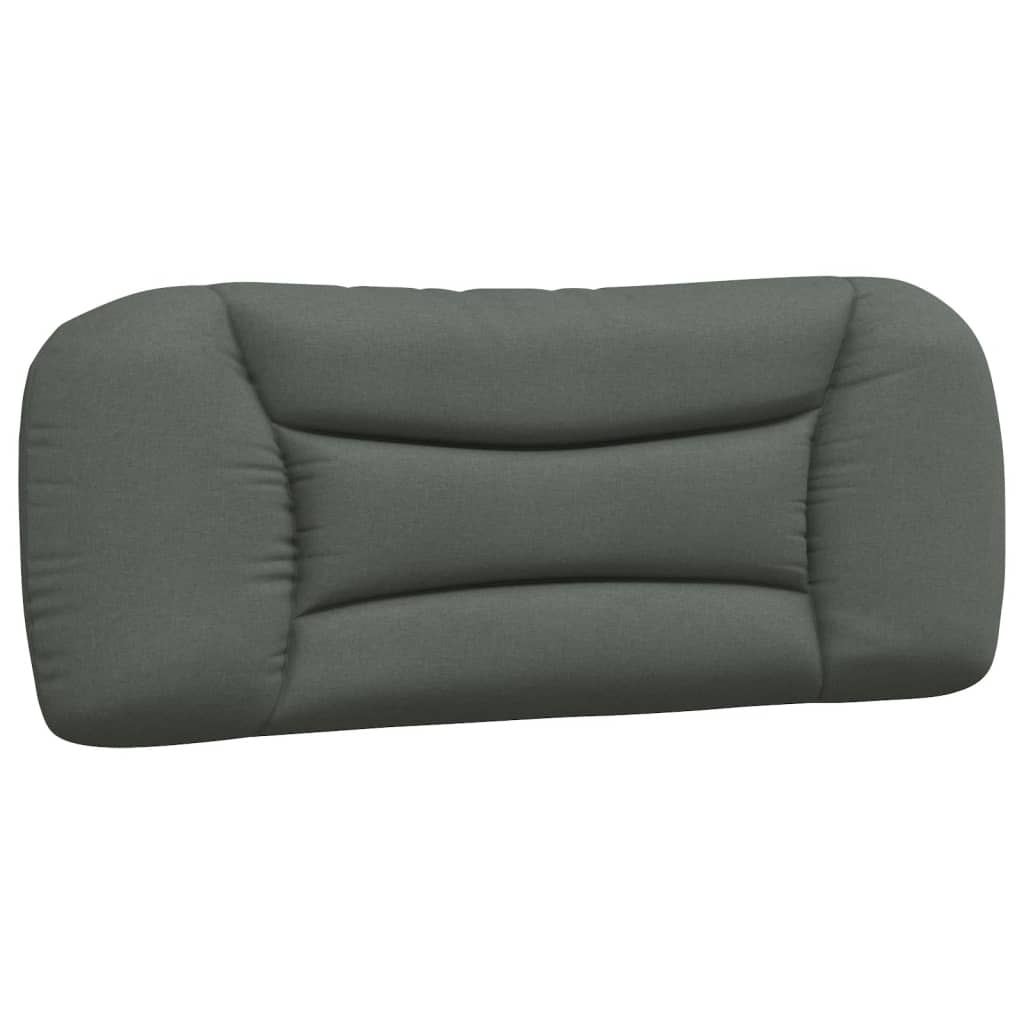 Kopfteilkissen "Hvar" Dunkelgrau 100 cm Stoff
