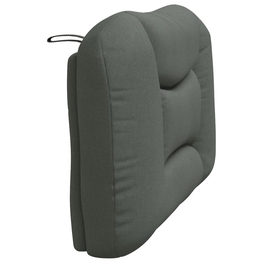 Kopfteilkissen "Hvar" Dunkelgrau 100 cm Stoff