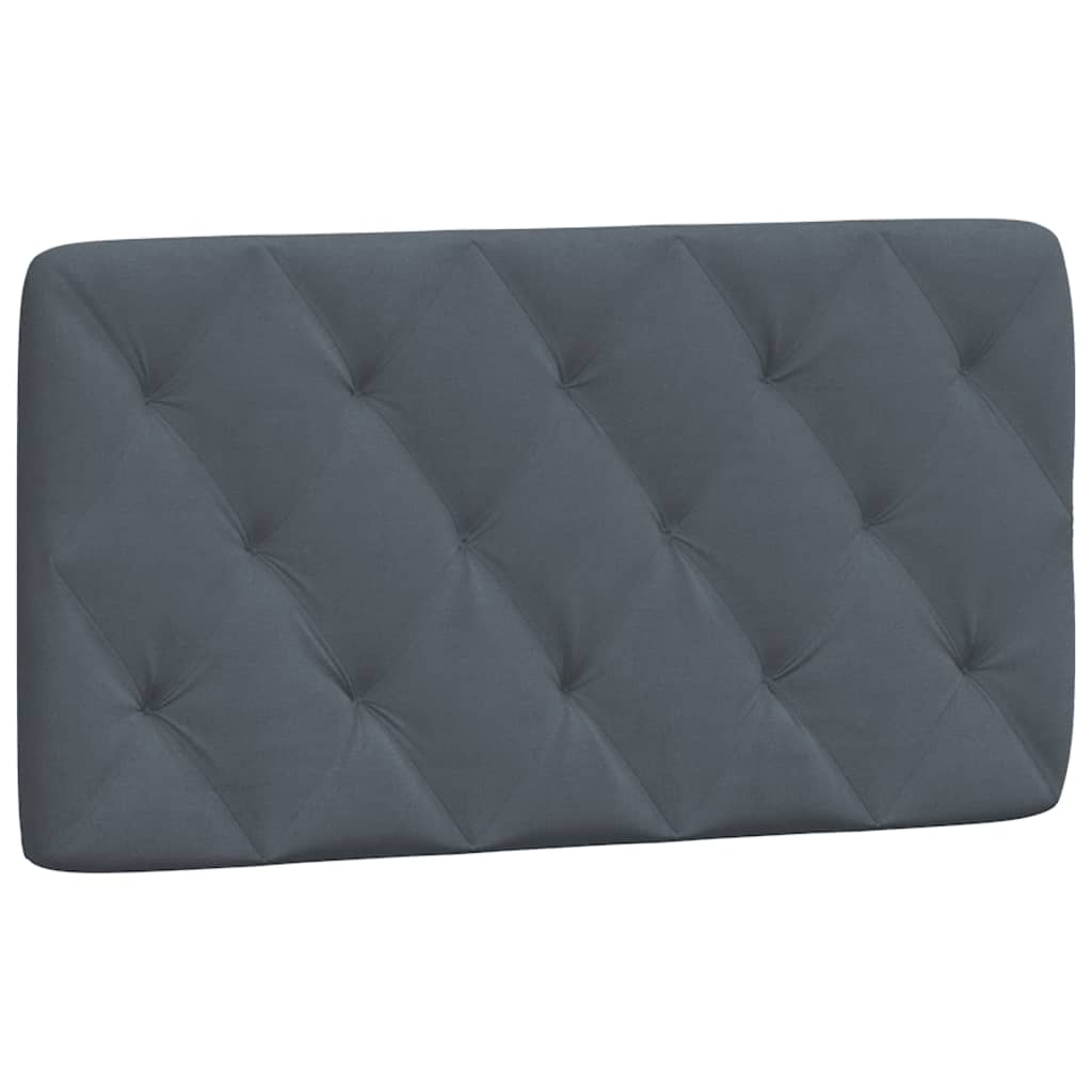 Kopfteilkissen Dunkelgrau 100 cm Samt