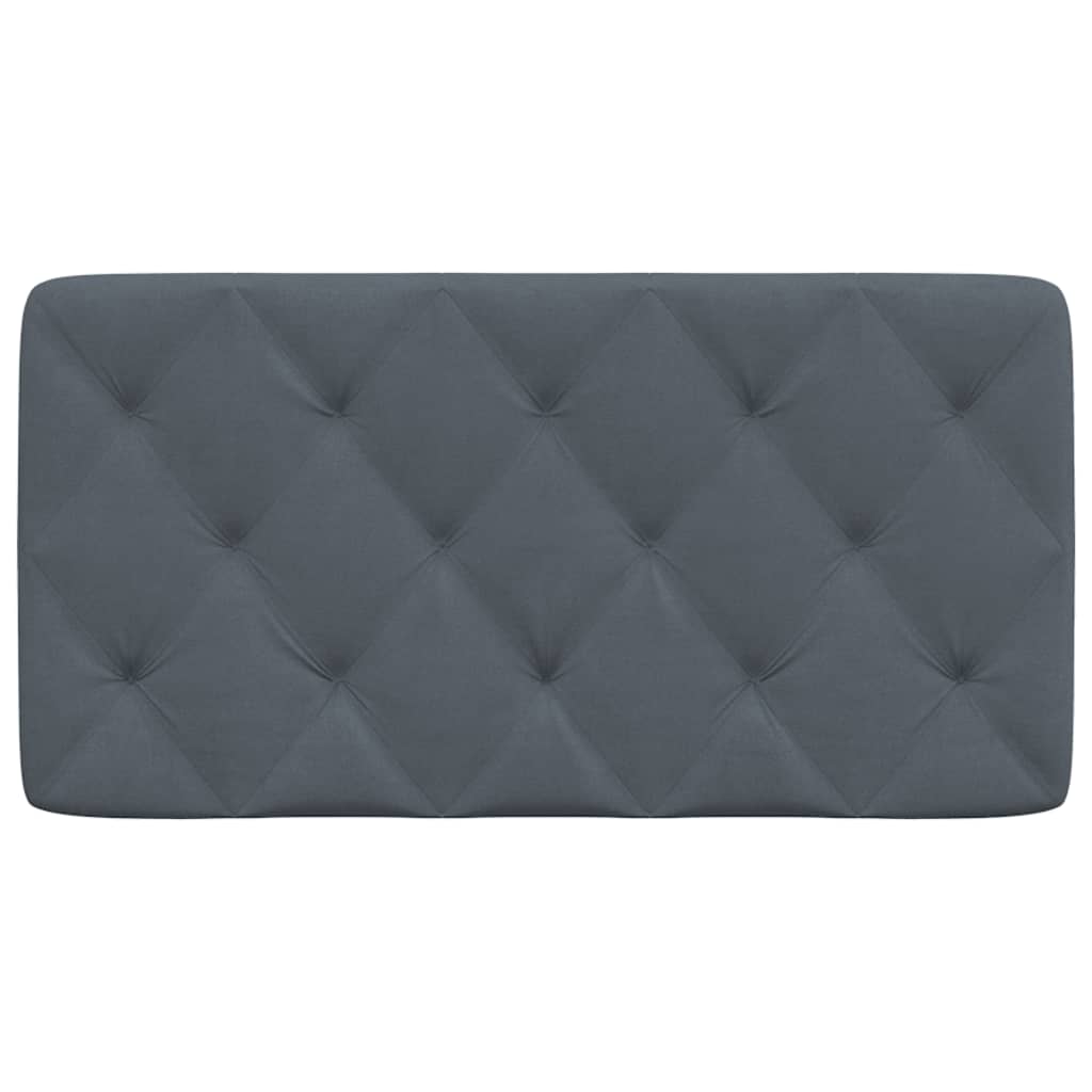 Kopfteilkissen Dunkelgrau 100 cm Samt