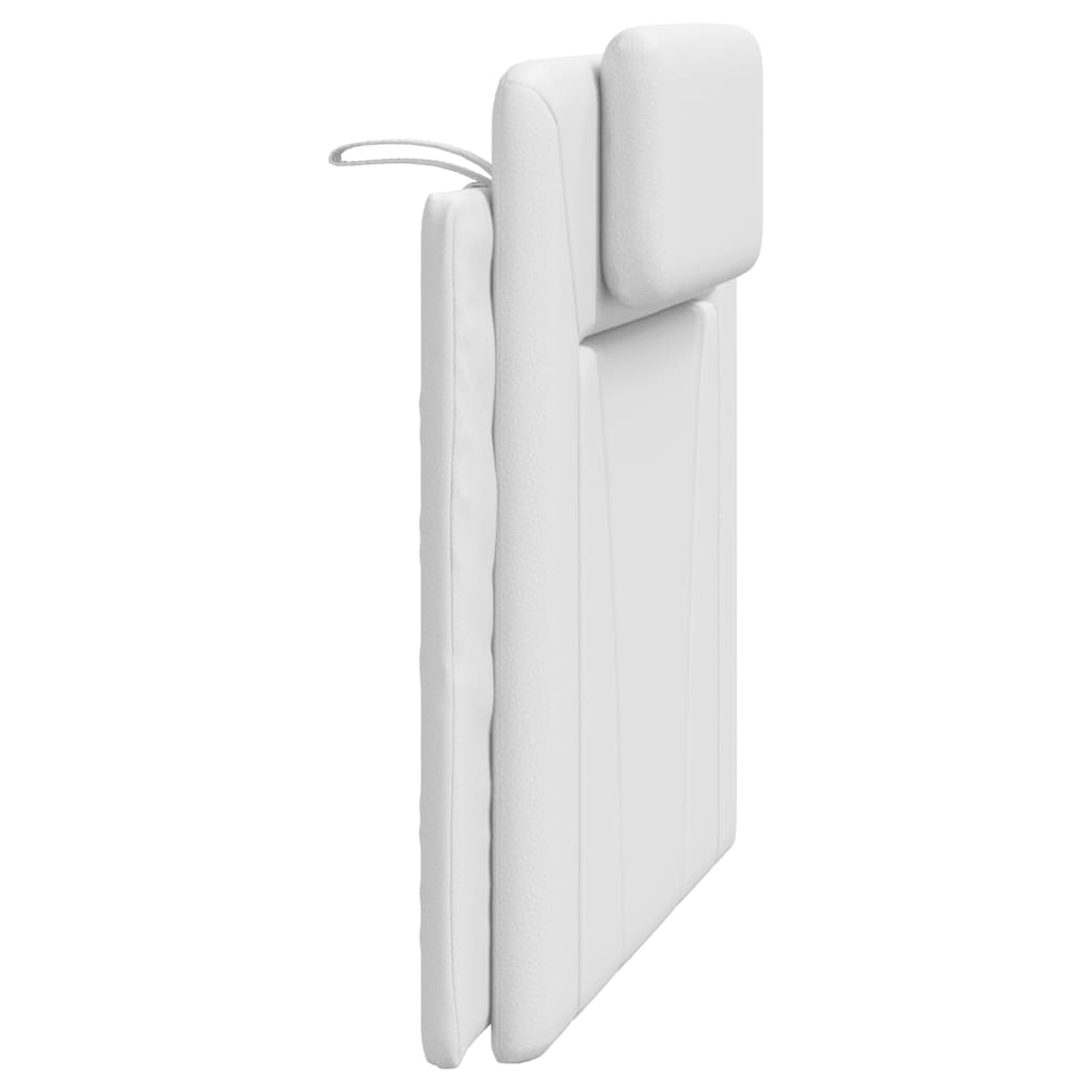 Kopfteilkissen "Viana" Weiß 100 cm Kunstleder