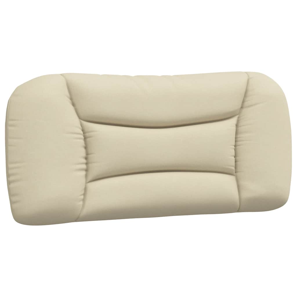 Bettgestell ohne Matratze "Hvar" Creme 80x200 cm Stoff
