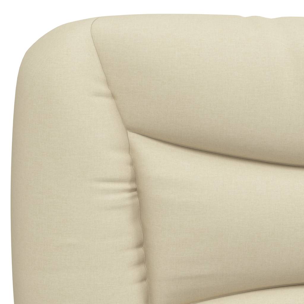 Bettgestell ohne Matratze "Hvar" Creme 80x200 cm Stoff