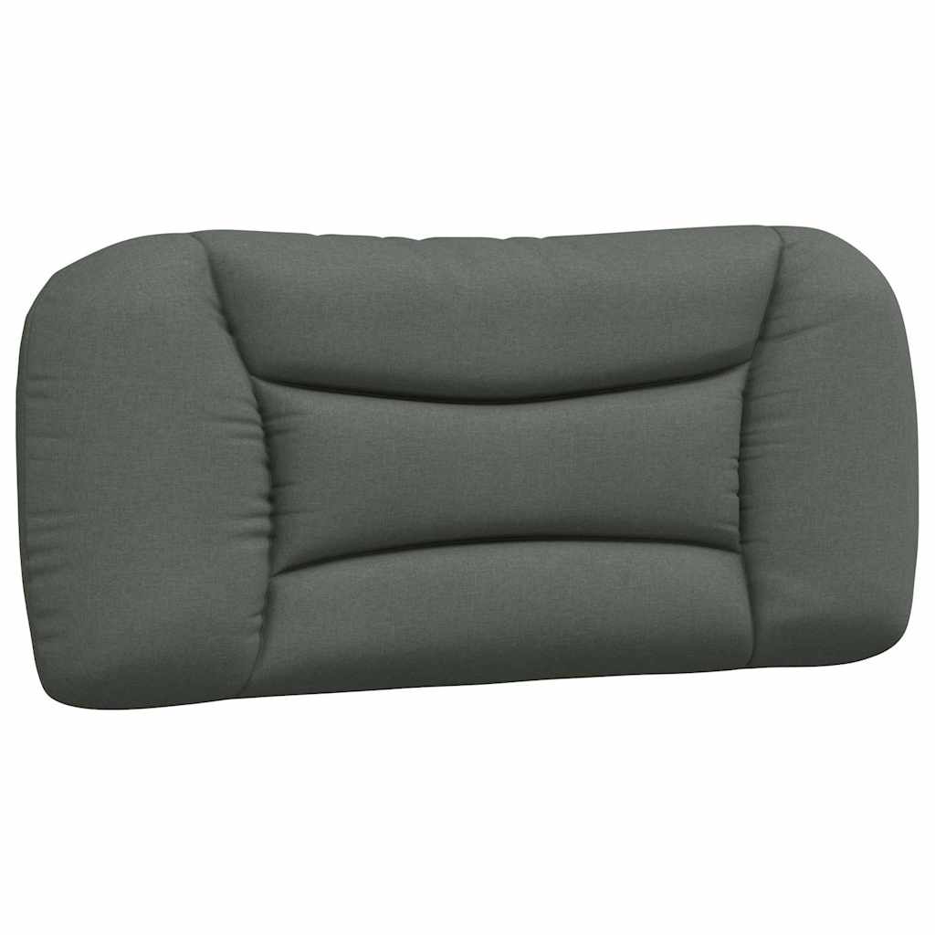 Bettgestell ohne Matratze "Hvar" Dunkelgrau 90x200 cm Stoff