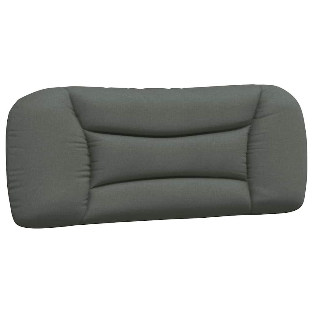 Bettgestell ohne Matratze "Hvar" Dunkelgrau 100x200 cm Stoff