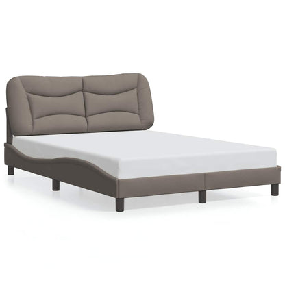 Bettgestell ohne Matratze "Hvar" Taupe 120x200 cm Stoff