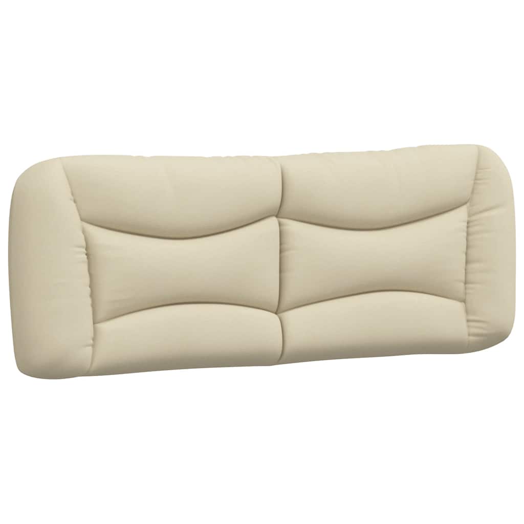 Bettgestell ohne Matratze "Hvar" Creme 120x200 cm Stoff