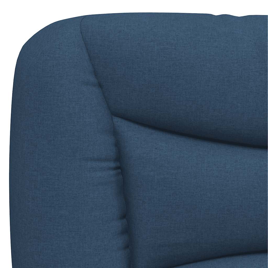 Bettgestell ohne Matratze "Hvar" Blau 120x200 cm Stoff