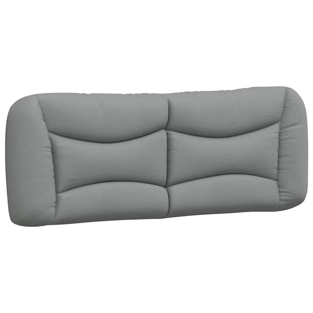 Bettgestell ohne Matratze "Hvar" Hellgrau 140x190 cm Stoff