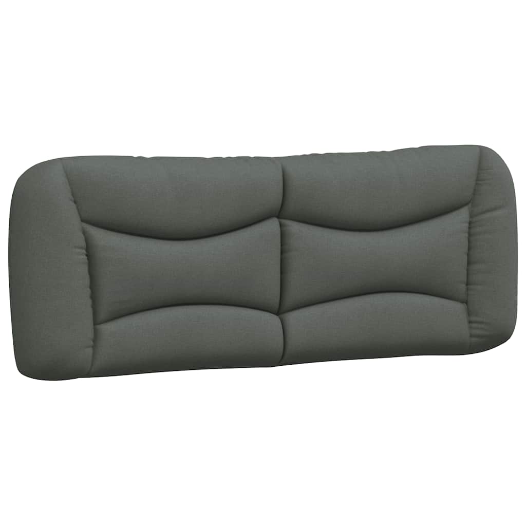 Bettgestell ohne Matratze "Hvar" Dunkelgrau 140x190 cm Stoff