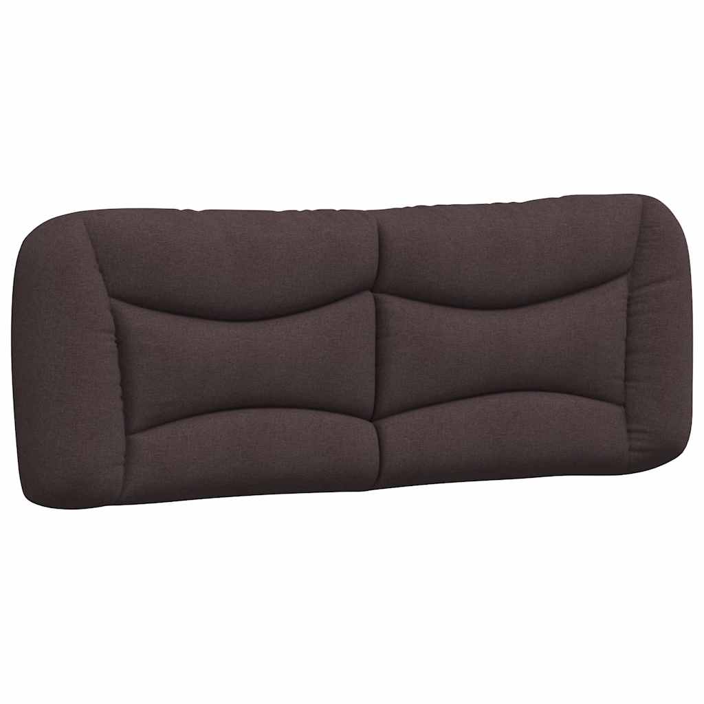 Bettgestell ohne Matratze "Hvar" Dunkelbraun 140x190 cm Stoff