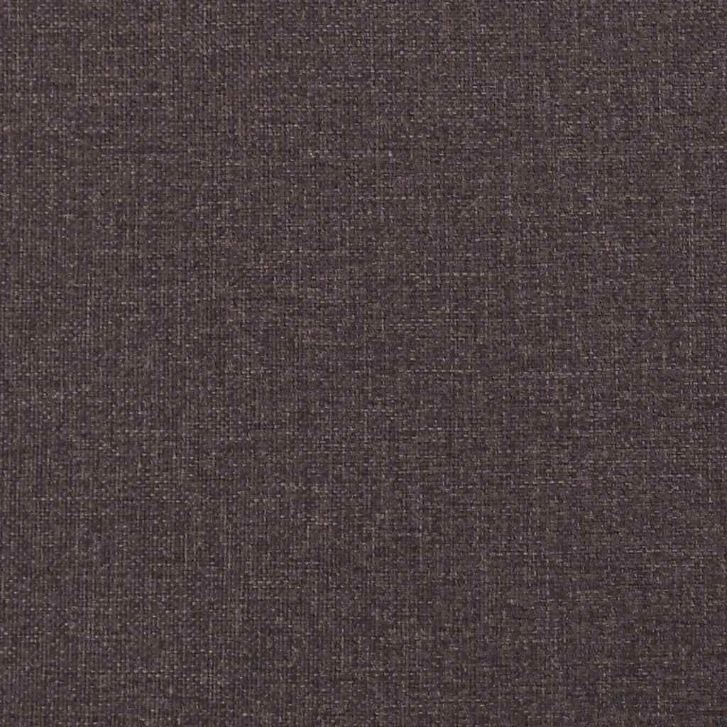 Bettgestell ohne Matratze "Hvar" Dunkelbraun 140x190 cm Stoff