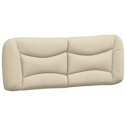 Bettgestell ohne Matratze "Hvar" Creme 140x190 cm Stoff