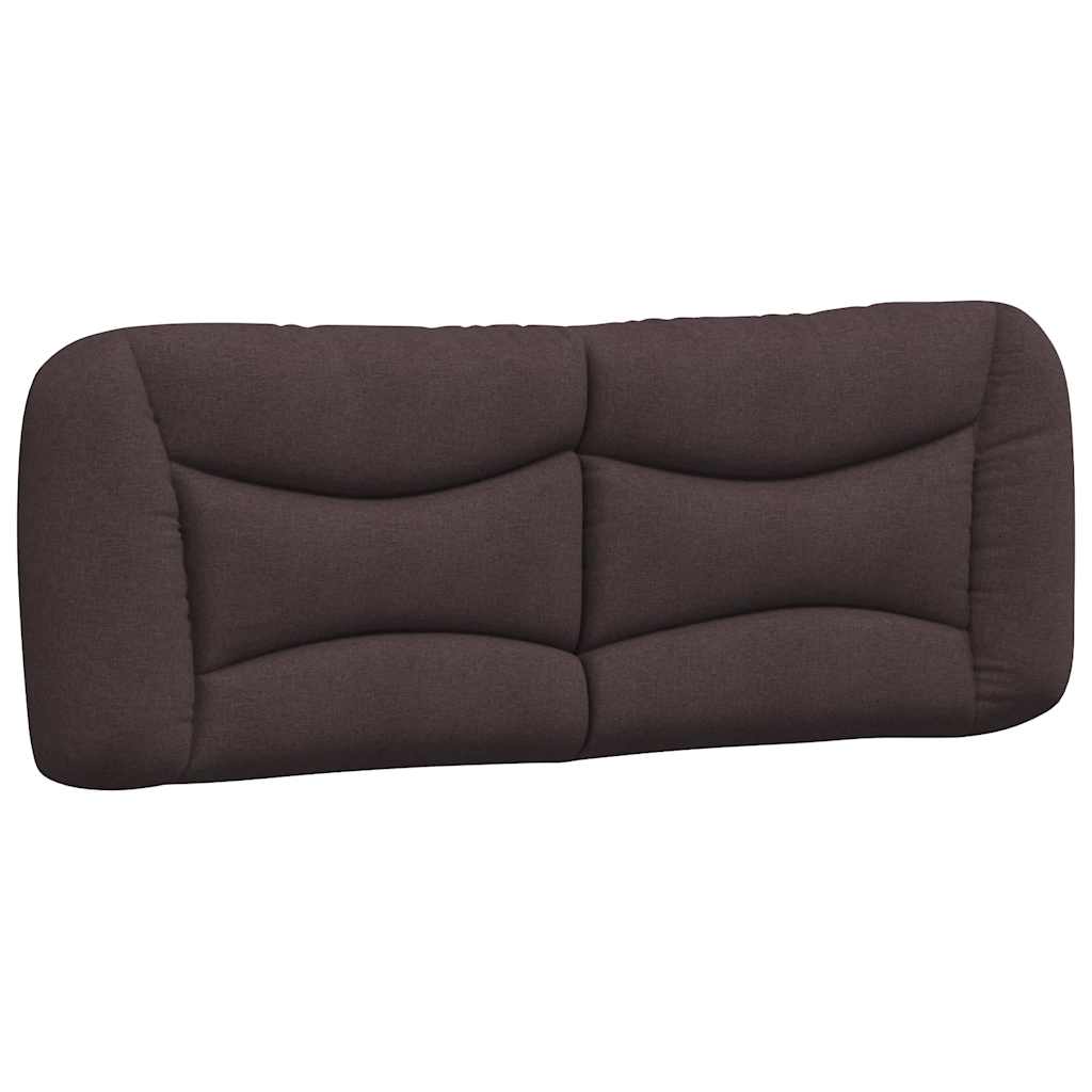 Bettgestell ohne Matratze "Hvar" Dunkelbraun 140x200 cm Stoff