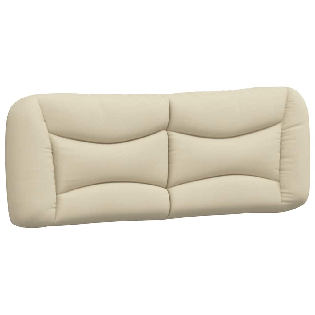 Bettgestell ohne Matratze "Hvar" Creme 140x200 cm Stoff