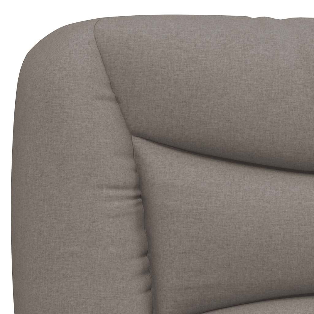 Bettgestell ohne Matratze "Hvar" Taupe 160x200 cm Stoff