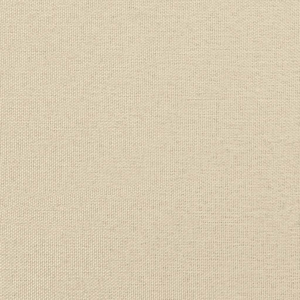 Bettgestell ohne Matratze "Hvar" Creme 180x200 cm Stoff