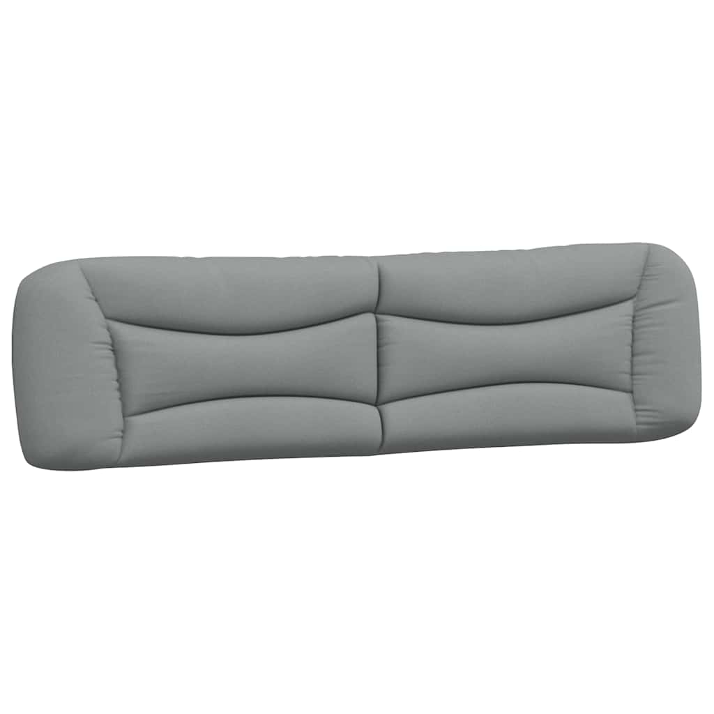 Bettgestell ohne Matratze "Hvar" Hellgrau 200x200 cm Stoff