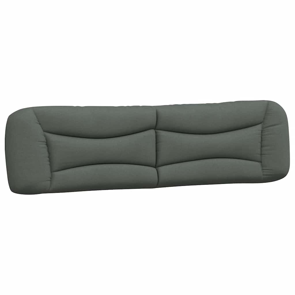 Bettgestell ohne Matratze "Hvar" Dunkelgrau 200x200 cm Stoff