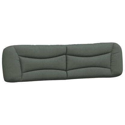 Bettgestell ohne Matratze "Hvar" Dunkelgrau 200x200 cm Stoff