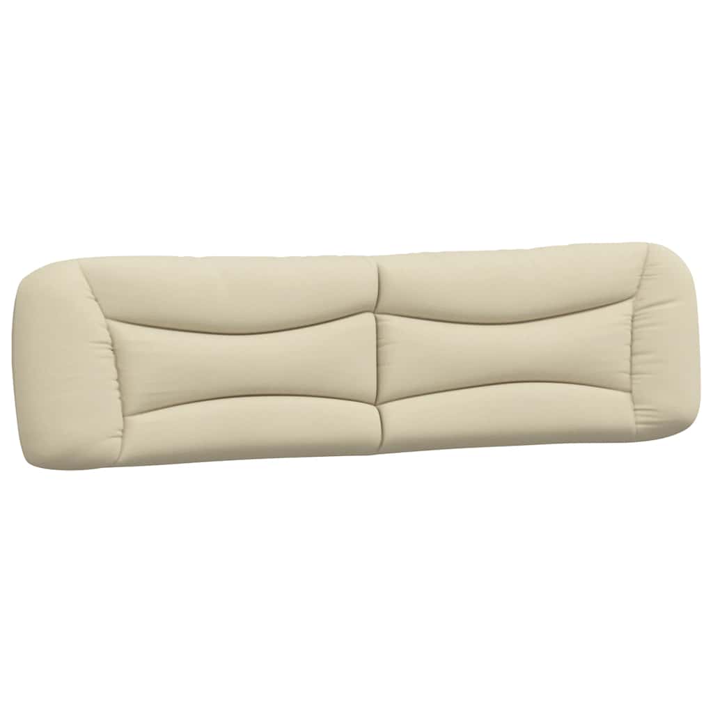Bettgestell ohne Matratze "Hvar" Creme 200x200 cm Stoff