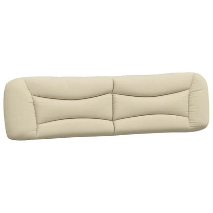Bettgestell ohne Matratze "Hvar" Creme 200x200 cm Stoff