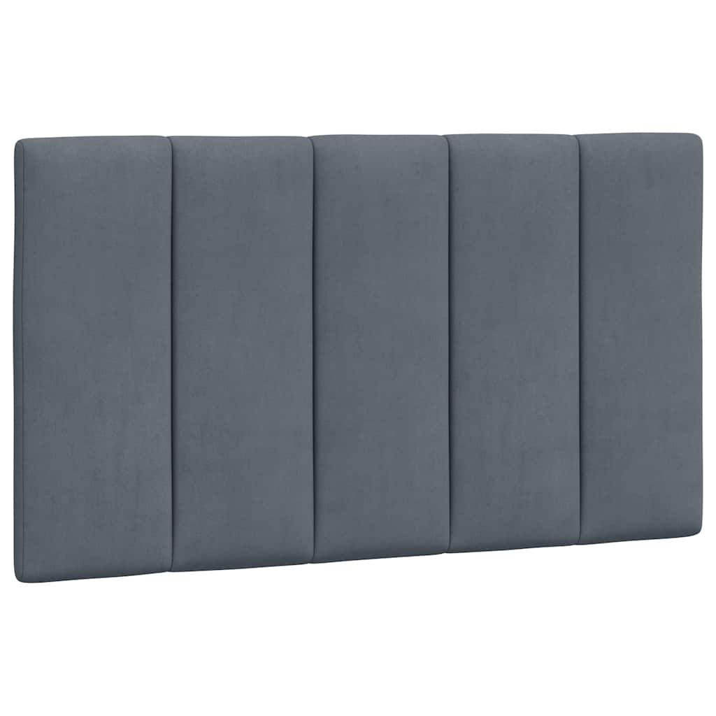 Bettgestell ohne Matratze "Hanko" Dunkelgrau 90x190 cm Samt