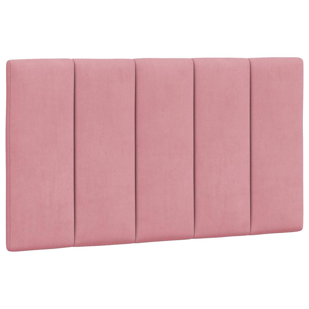 Bettgestell ohne Matratze "Hanko" Rosa 90x190 cm Samt