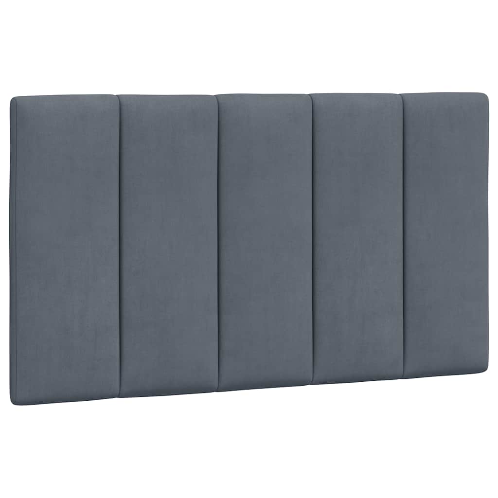 Bettgestell ohne Matratze "Hanko" Dunkelgrau 90x200 cm Samt