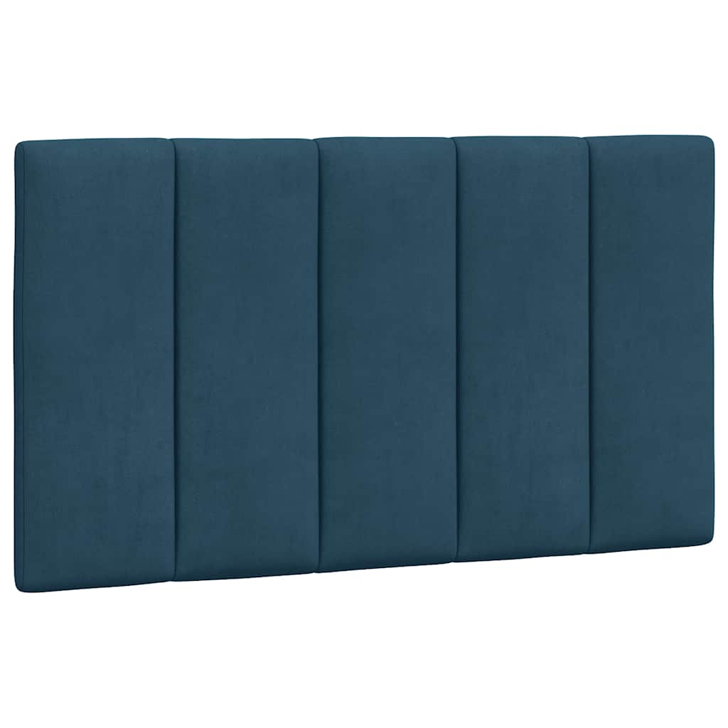 Bettgestell ohne Matratze "Hanko" Blau 90x200 cm Samt