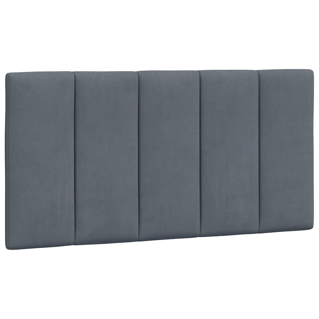 Bettgestell ohne Matratze "Hanko" Dunkelgrau 100x200 cm Samt