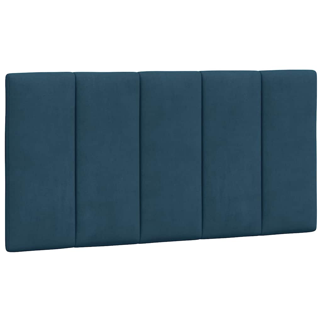Bettgestell ohne Matratze "Hanko" Blau 100x200 cm Samt