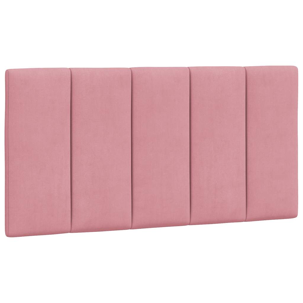 Bettgestell ohne Matratze "Hanko" Rosa 100x200 cm Samt
