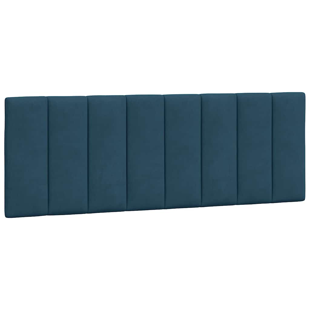 Bettgestell ohne Matratze "Hanko" Blau 120x200 cm Samt