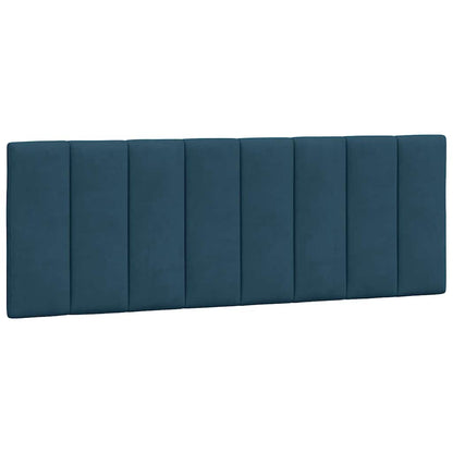 Bettgestell ohne Matratze "Hanko" Blau 120x200 cm Samt