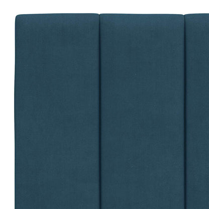 Bettgestell ohne Matratze "Hanko" Blau 120x200 cm Samt