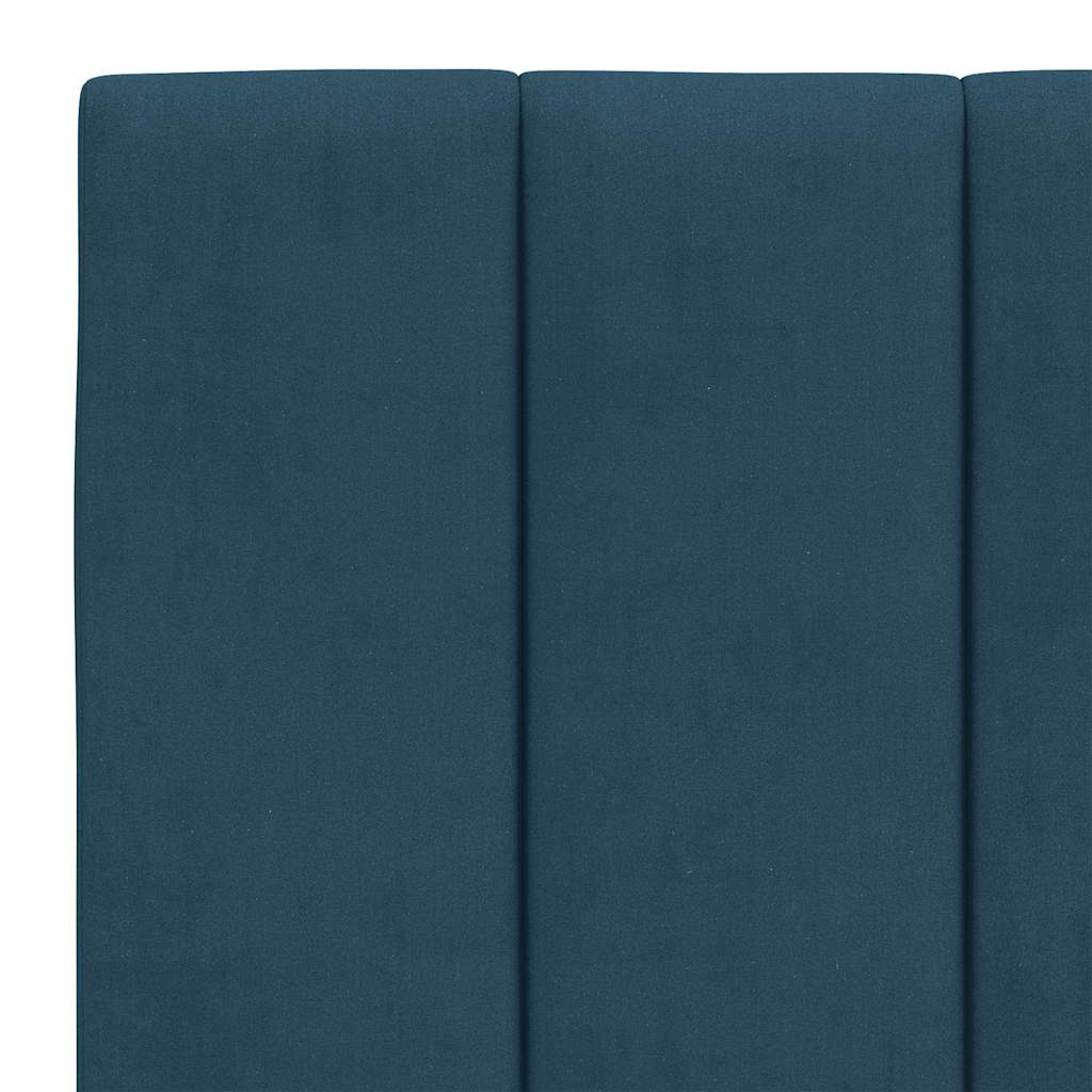 Bettgestell ohne Matratze "Hanko" Blau 120x200 cm Samt