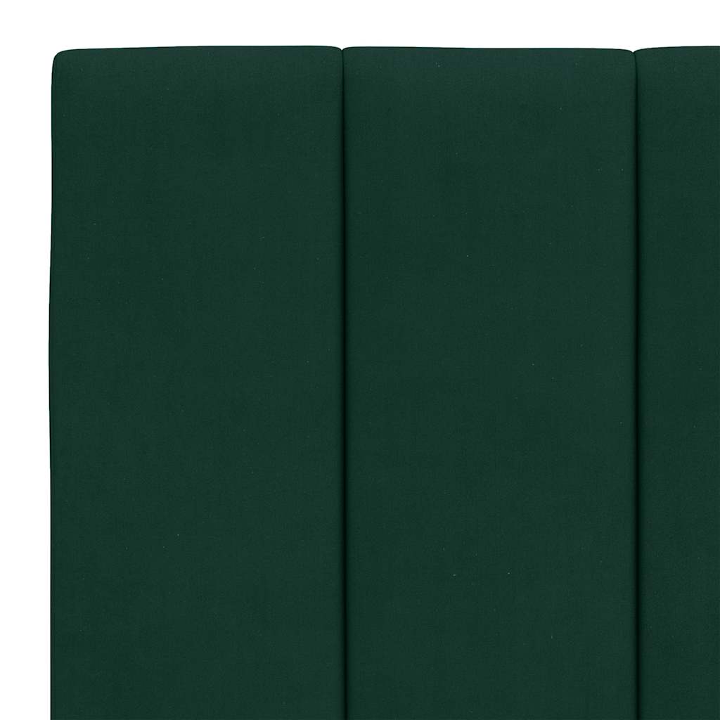 Bettgestell ohne Matratze "Hanko" Dunkelgrün 140x190 cm Samt