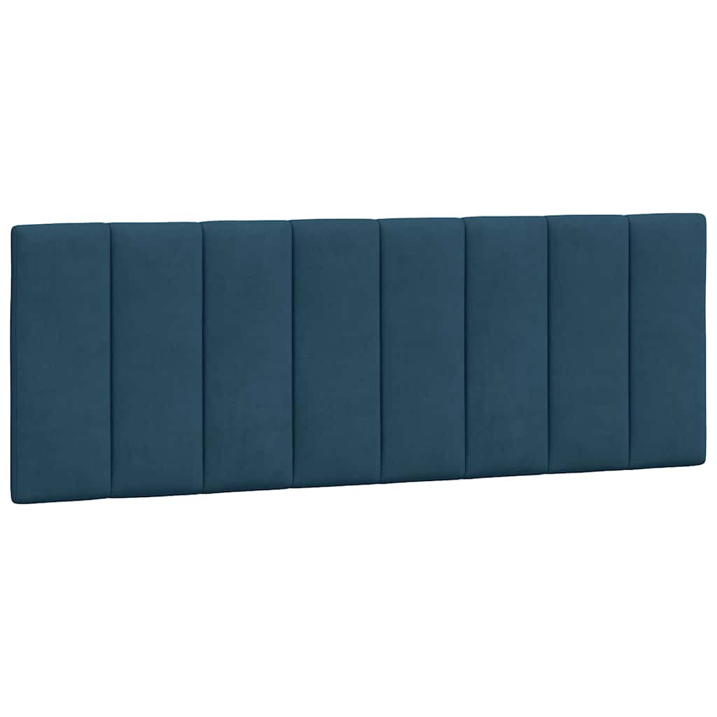 Bettgestell ohne Matratze "Hanko" Blau 140x190 cm Samt