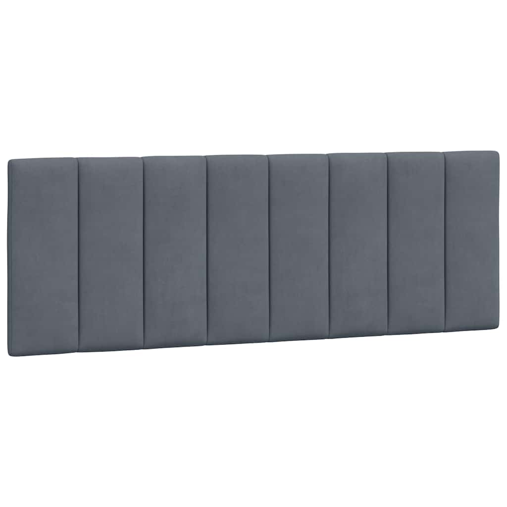 Bettgestell ohne Matratze "Hanko" Dunkelgrau 140x200 cm Samt